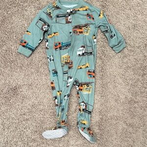 Carter's Blue Vehicle Print Footie
